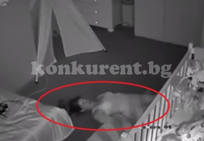 Камера за наблюдение засне какви ги върши в тъмното майка до креватчето на бебето си! (ВИДЕО)  