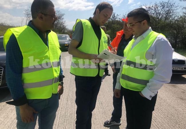 Министър инспектира ремонта на пътя София - Петрохан - Лом