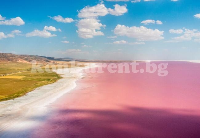 Eзерото Туз стана розово