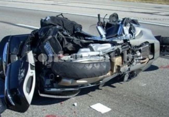 Катастрофа, пиян моторист е тежко ранен