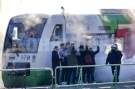 Пожар избухна във влак в Германия след аварийно спиране; двама души са пострадали