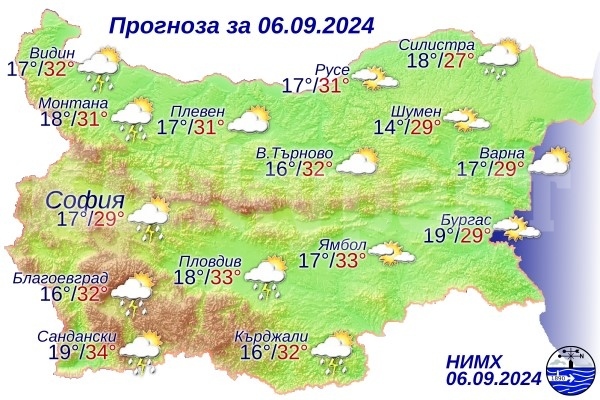 Вижте какво време ни очаква днес 