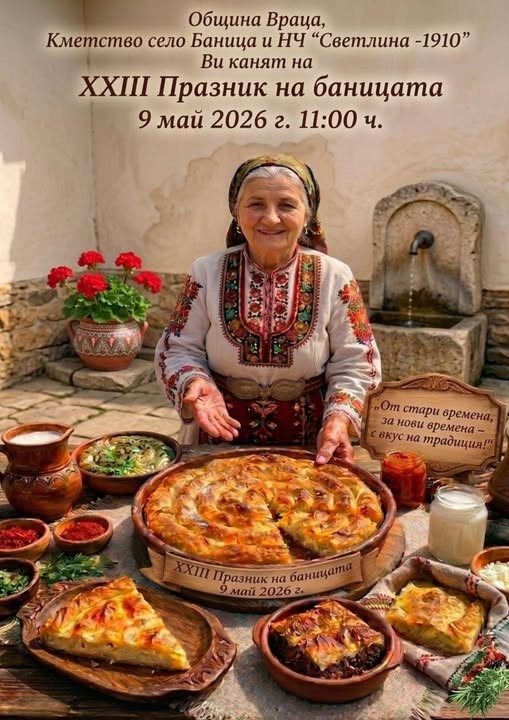 Кулинарни майстори ще се съревновават в Празника на баницата