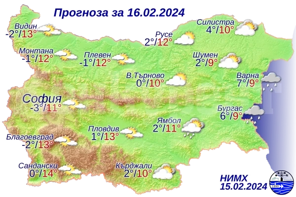 Ето какво ще бъде времето днес