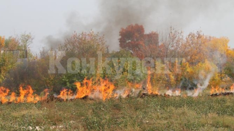 Пожар вилня във вилната зона край Лом