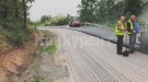 Продължава обезопасяването на участъка от пътя Видин - Ружинци, в района на село Скомля