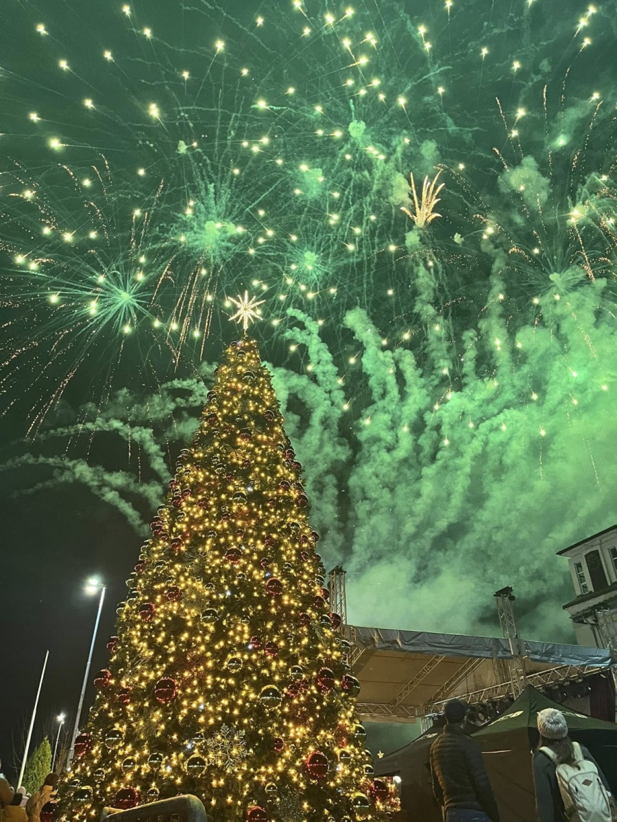 Светна коледната елха в Козлодуй