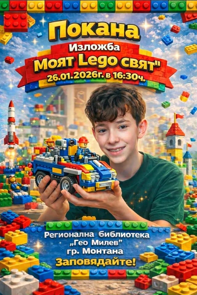 Изложба „Моят LEGO свят“ откриват в Монтана
