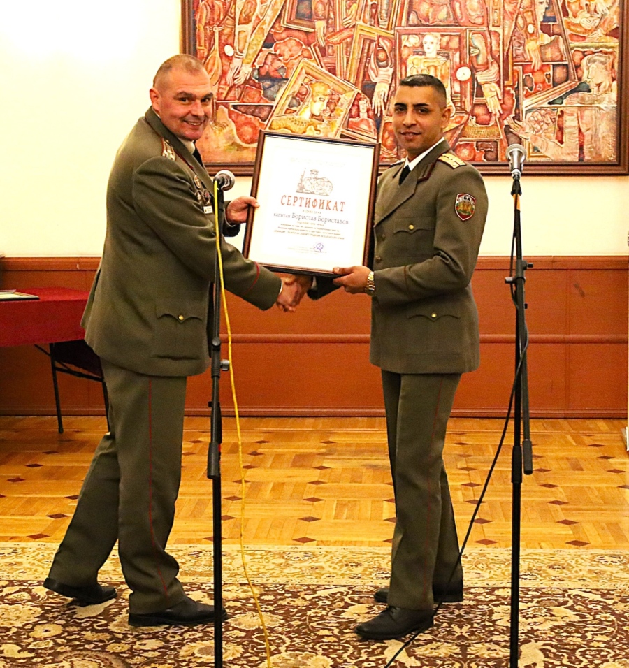 Капитан Борислав Бориславов е „Командир – пазител на славните традиции на Българската армия“