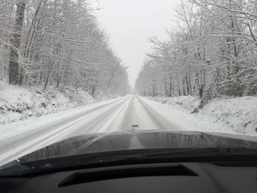 20 сантиметра сняг на Петрохан, пътят се чисти и е проходим