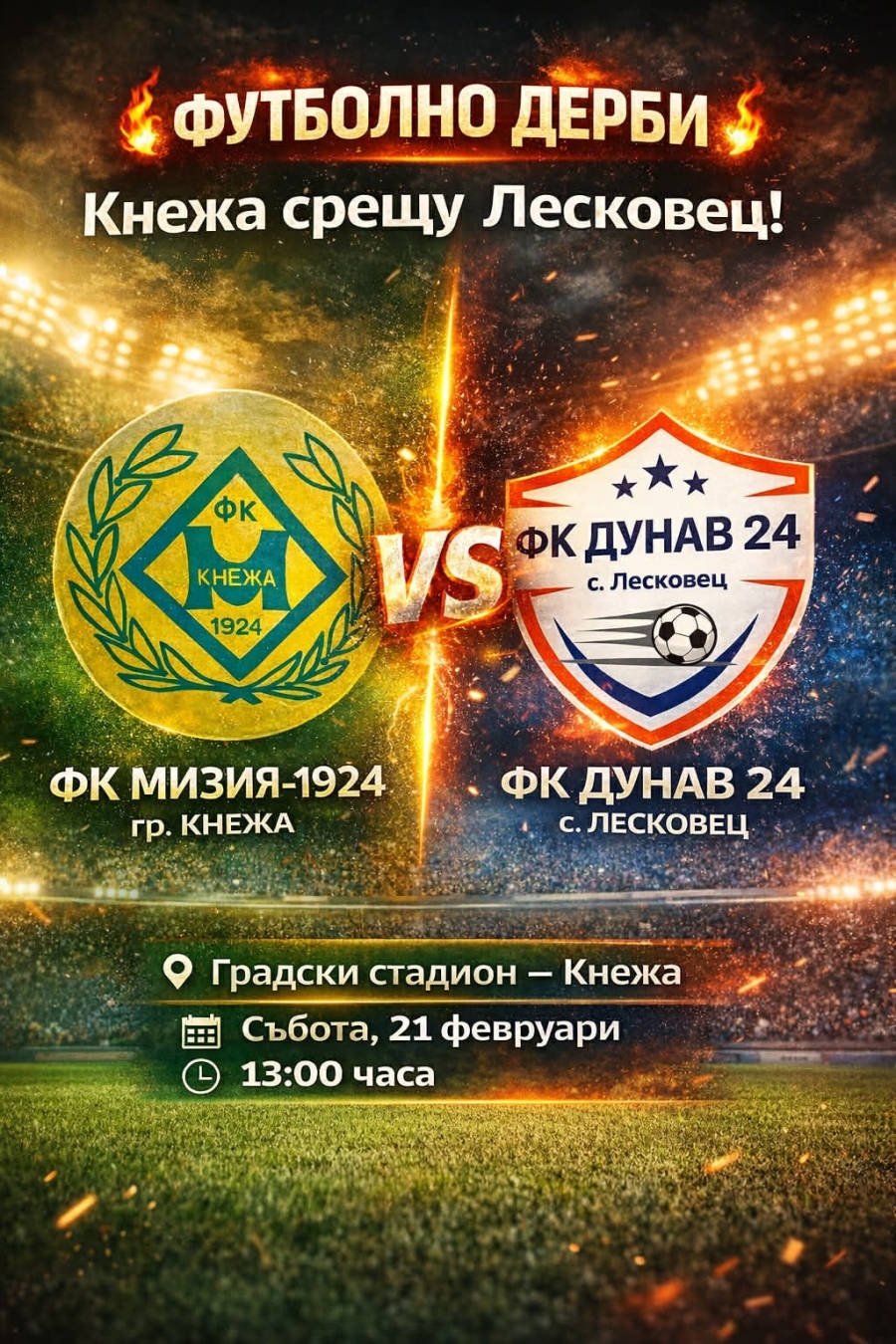 Лидерът в “Б” окръжна на зона Враца гостува в Кнежа