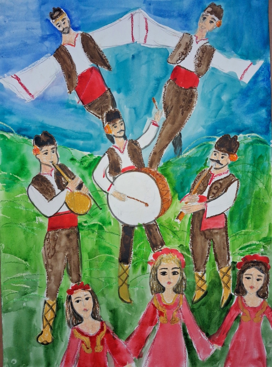 Деца от 16 държави рисуваха духовата музика за конкурса „Тъпан бие, хоро се вие“