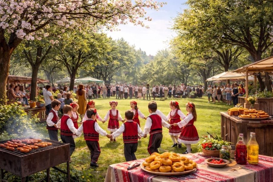 Мизия посреща пролетта с празнично шествие в село Софрониево