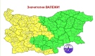 Жълт код за обилни валежи в Западна България днес