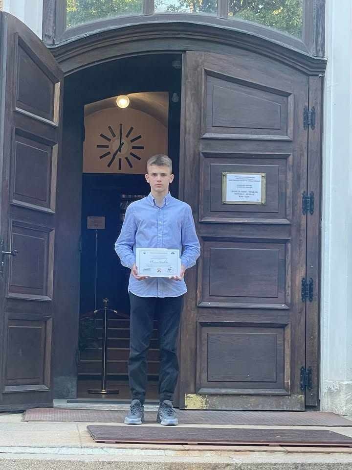 Осмокласник от ППМГ – Враца бе отличен за иновативен проект на национален конкурс